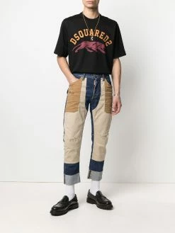 Dsquared2 jean crop à design à empiècements