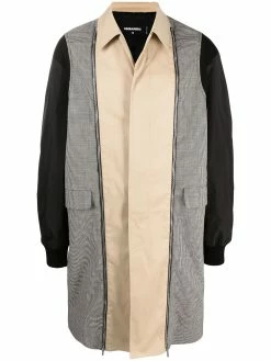 Dsquared2 manteau mi-long à design patchwork