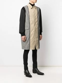 Dsquared2 manteau mi-long à design patchwork
