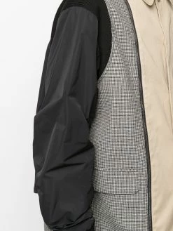 Dsquared2 manteau mi-long à design patchwork
