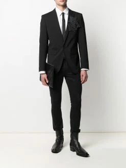 Dsquared2 veste de costume à détail appliqué