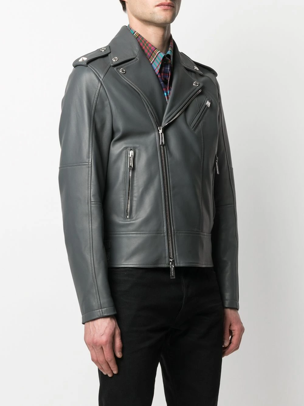 Dsquared2 Veste de moto à détail de zips Prix Raisonnable vestes de moto homme 5 Dsquared2 veste de moto à détail de zips