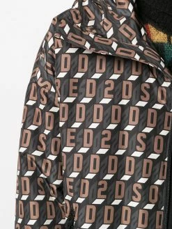 Dsquared2 coupe-vent à logo imprimé all-over