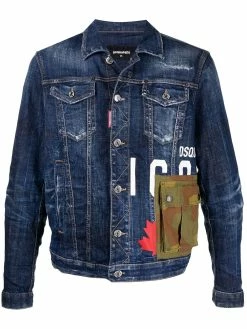 Dsquared2 veste en jean à logo