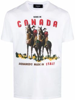Dsquared2 t-shirt à imprimé Born in Canada