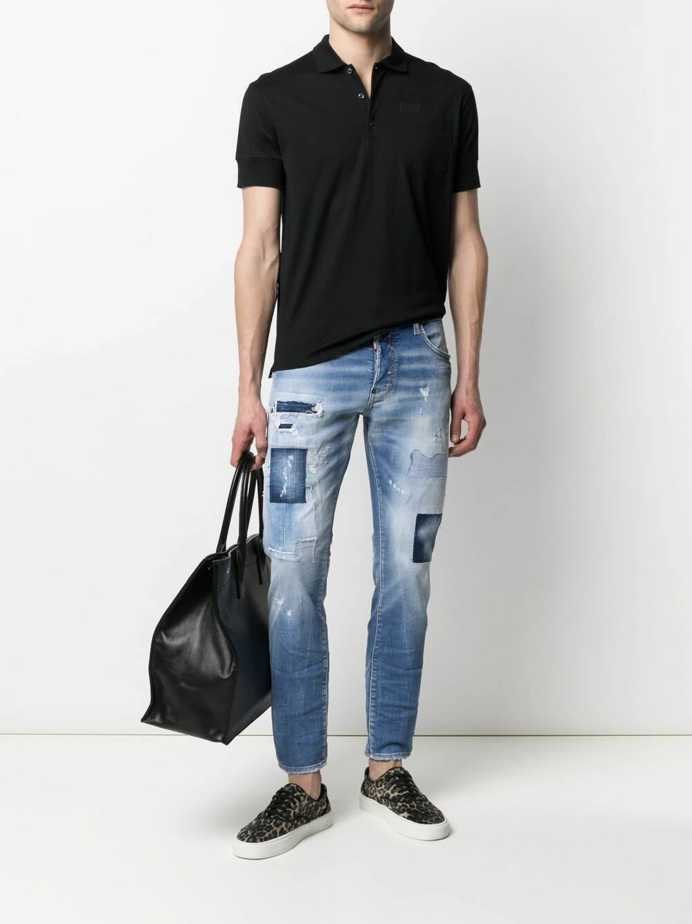 Faible Prix Dsquared2 Polo à logo poitrine polos homme 4 Dsquared2 polo à logo poitrine