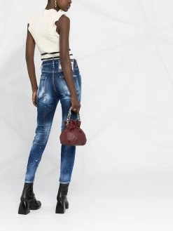 Dsquared2 jean à effet usé
