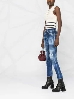 Dsquared2 jean à effet usé