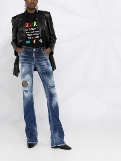Dsquared2 jean bootcut à effet usé