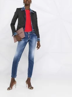 Dsquared2 jean skinny à effet délavé