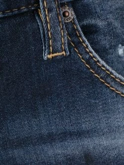 Dsquared2 jean crop à effet usé