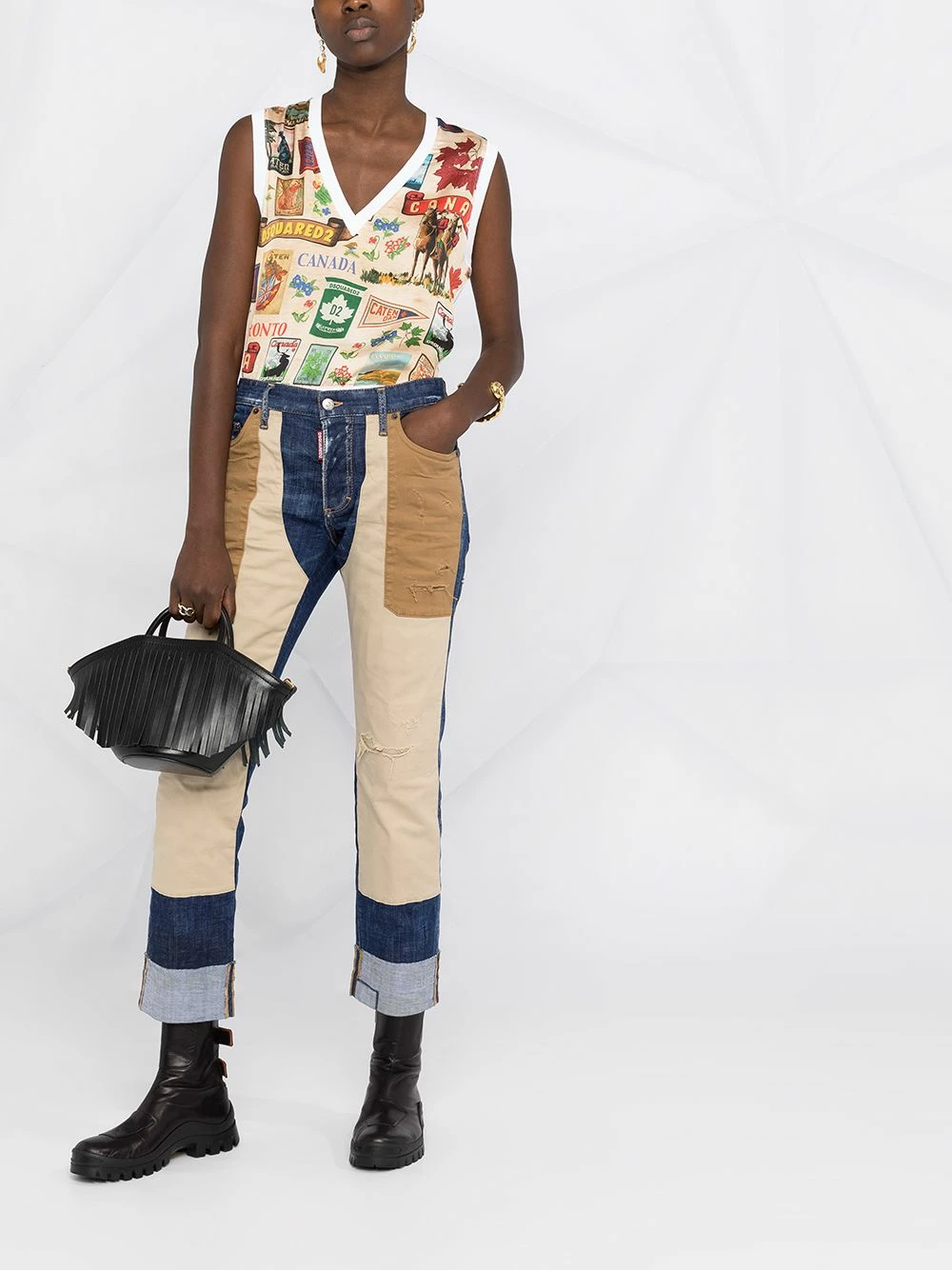 Qualité garantie 100% Dsquared2 Jean à effet usé jeans skinny femme 4 Dsquared2 jean à effet usé