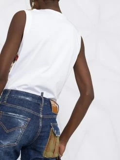 Qualité garantie 100% Dsquared2 Jean à effet usé jeans skinny femme 12 Dsquared2 jean à effet usé