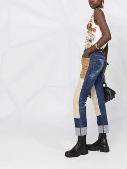 Qualité garantie 100% Dsquared2 Jean à effet usé jeans skinny femme 13 Dsquared2 jean à effet usé
