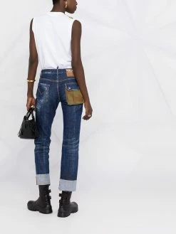 Qualité garantie 100% Dsquared2 Jean à effet usé jeans skinny femme 15 Dsquared2 jean à effet usé