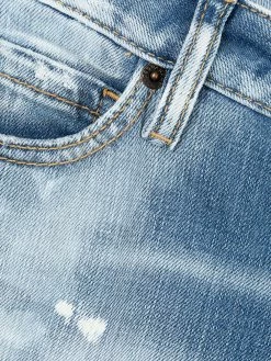 Dsquared2 jean skinny à effet usé