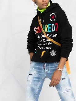 Dsquared2 jean skinny à effet usé