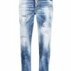 Dsquared2 jean skinny à effet usé