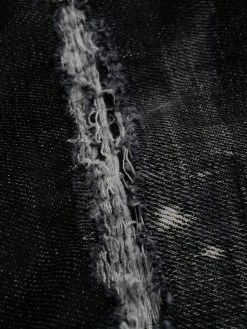 Dsquared2 jean droit à effet usé