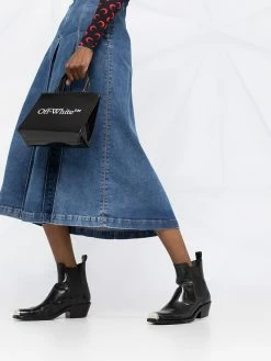 Dsquared2 robe en jean à plis