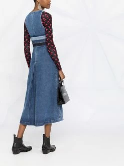Dsquared2 robe en jean à plis