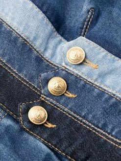 Dsquared2 robe en jean à plis