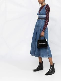 Dsquared2 robe en jean à plis