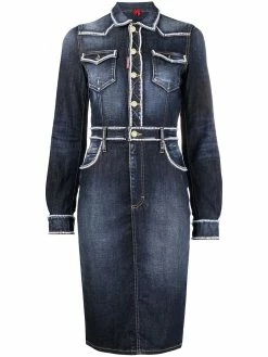 Dsquared2 robe-chemise en jean