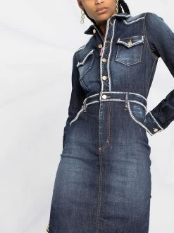 Dsquared2 robe-chemise en jean