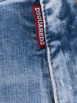 Dsquared2 jean fuselé à effet usé