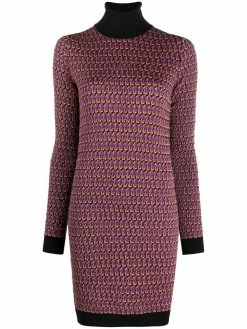 Dsquared2 robe en maille à motif monogrammé