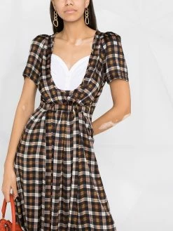 Dsquared2 robe à carreaux