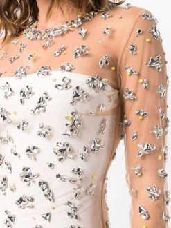 Dsquared2 robe courte à ornements strassés