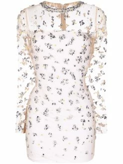 Dsquared2 robe courte à ornements strassés