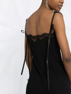 Dsquared2 robe-nuisette à bordure en dentelle