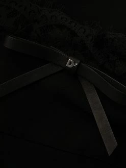 Dsquared2 robe-nuisette à bordure en dentelle