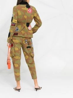 Dsquared2 veste d'inspiration militaire à patchs