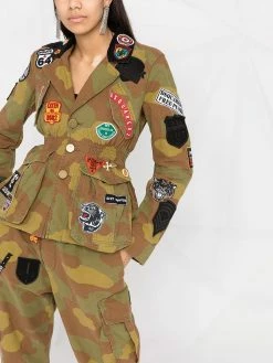 Dsquared2 veste d'inspiration militaire à patchs