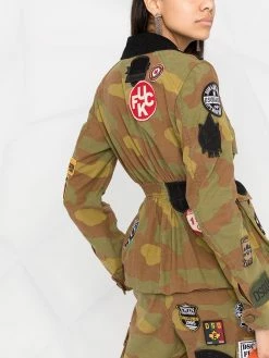 Dsquared2 veste d'inspiration militaire à patchs