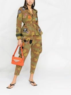 Dsquared2 veste d'inspiration militaire à patchs