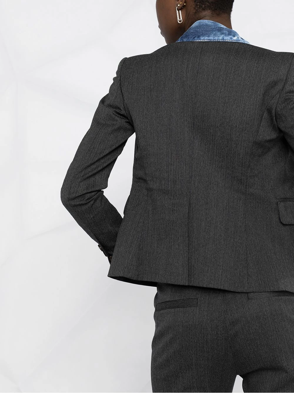 Qualité garantie 100% Dsquared2 Blazer à effet superposé blazers femme 5 Dsquared2 blazer à effet superposé