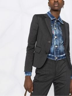 Qualité garantie 100% Dsquared2 Blazer à effet superposé blazers femme 12 Dsquared2 blazer à effet superposé