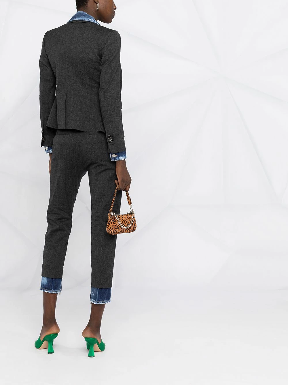 Qualité garantie 100% Dsquared2 Blazer à effet superposé blazers femme 8 Dsquared2 blazer à effet superposé