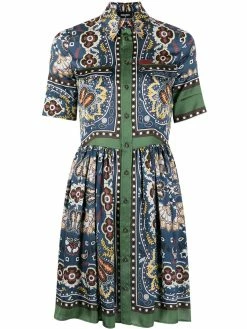 Dsquared2 robe-chemise à imprimé cachemire