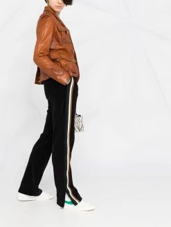 Dsquared2 veste en cuir à poches plaquées