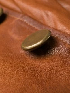 Dsquared2 veste en cuir à poches plaquées