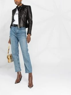 Dsquared2 veste de moto à détail de nœud