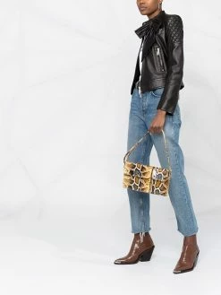 Dsquared2 veste de moto à détail de nœud