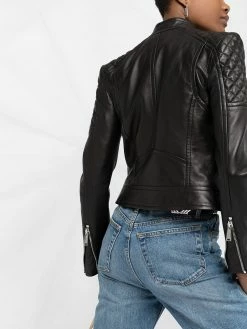 Dsquared2 veste de moto à détail de nœud