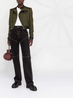Dsquared2 veste crop en tweed